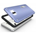 Wholesale Samsung Galaxy Note 5 Net Hybrid Kickstand Case (Blue)